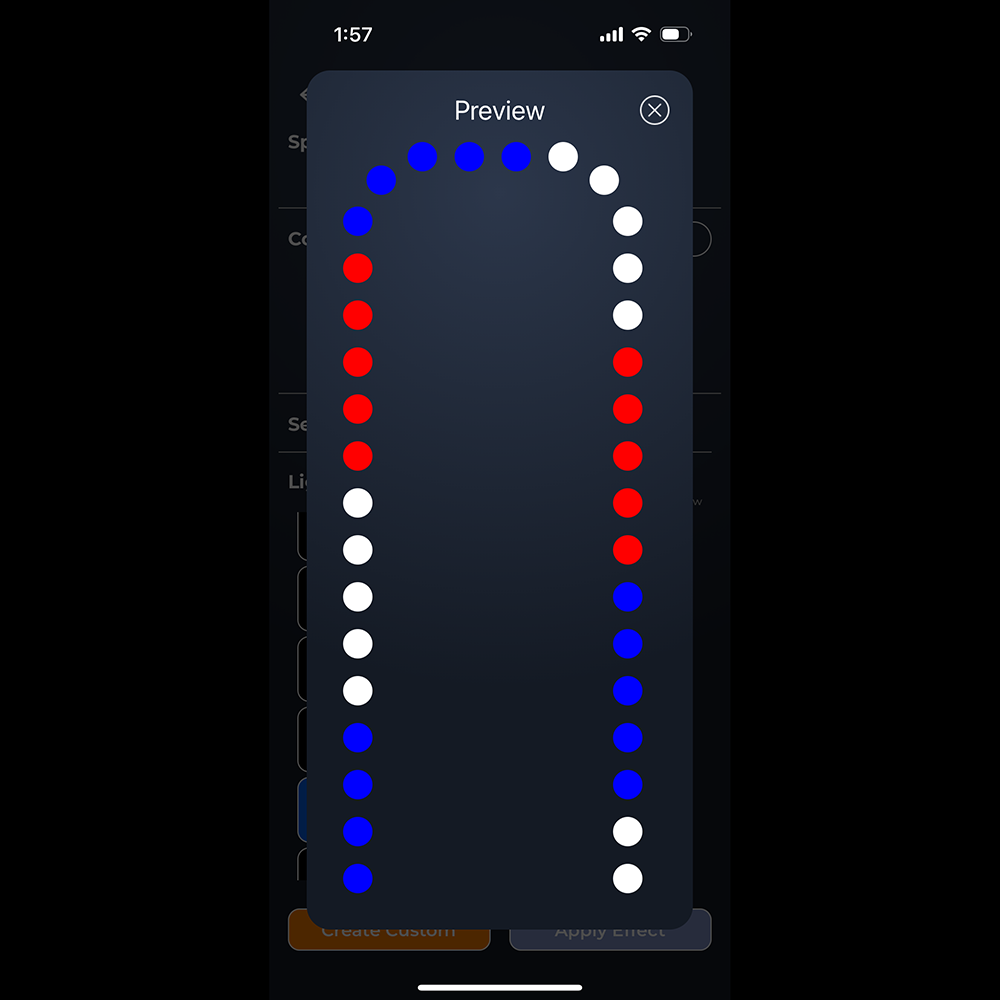 Permanent Christmas Lighting and Permanent RGB Lighting from Inception Lighting can be controlled via an app on your mobile device