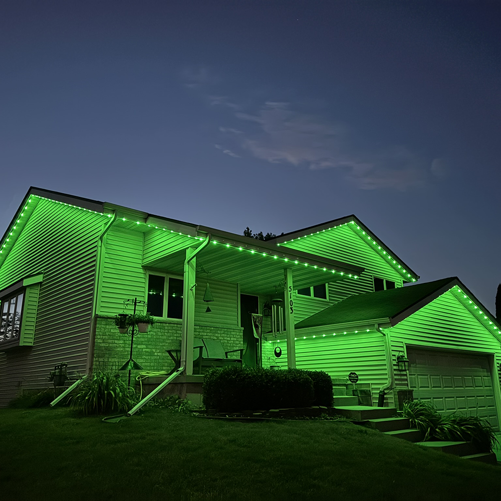 Permanent Christmas Lighting Installation in Madison, Wisconsin from Lang Lighting & Decor